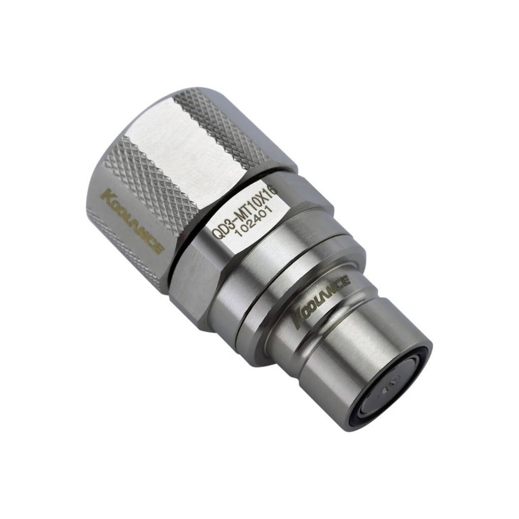 Koolance QD3 Quick Disconnect straight male to 16/10mm - no-spill, silver