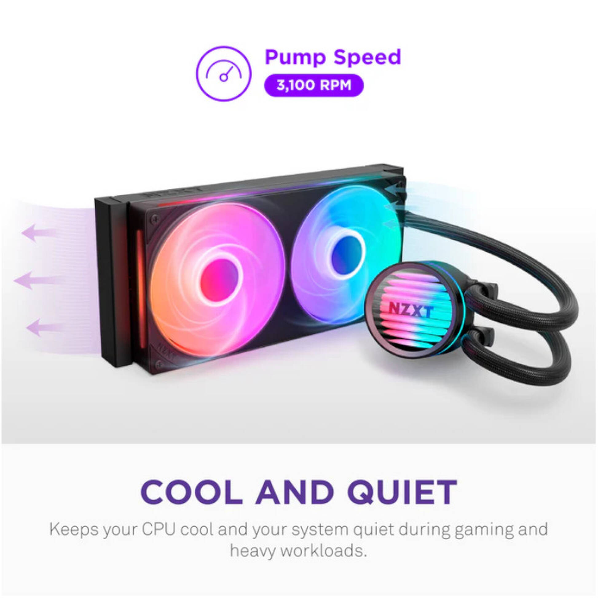 NZXT Kraken Core 240 RGB AiO Water Cooling - 240mm, black