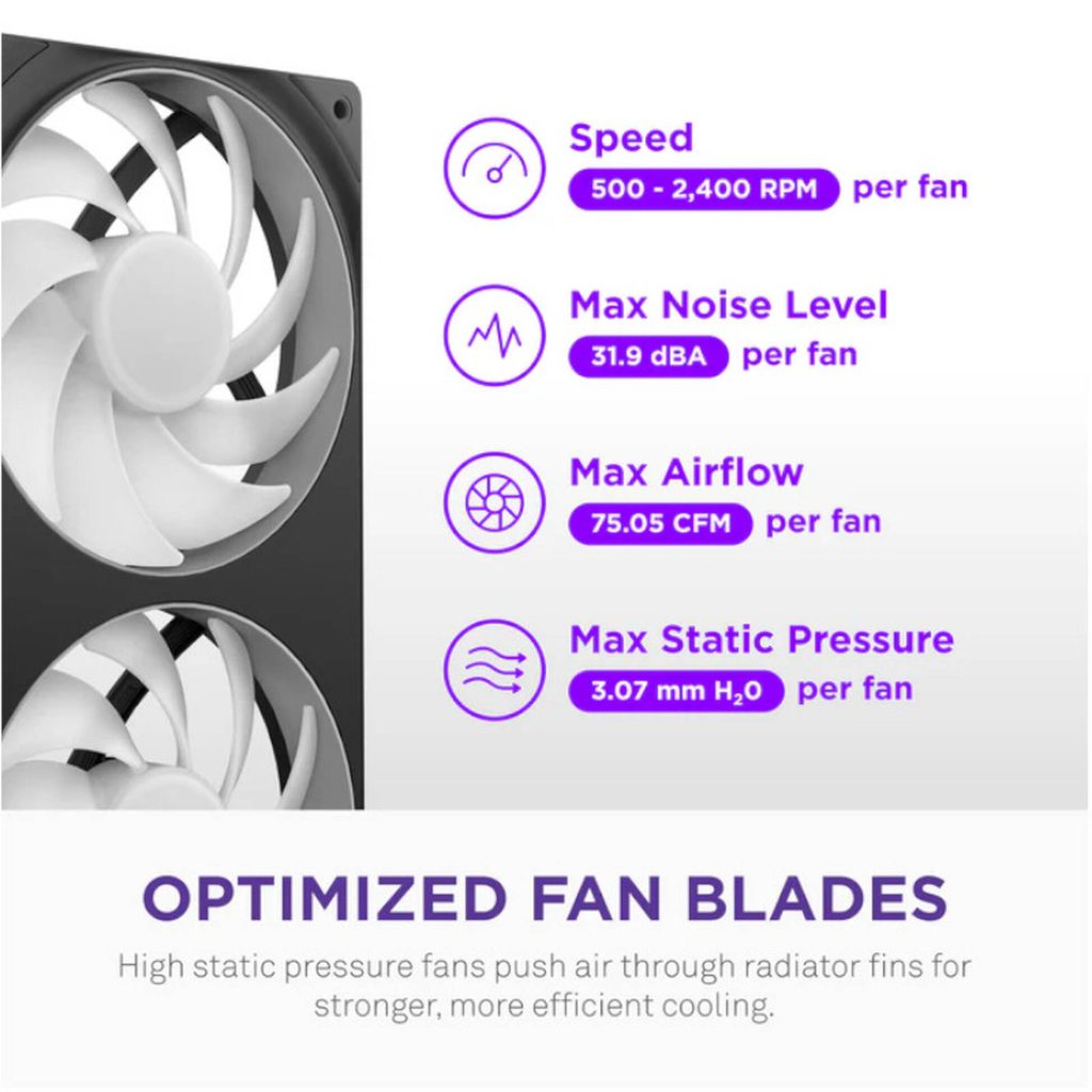 NZXT Kraken Core 240 RGB AiO Water Cooling - 240mm, black