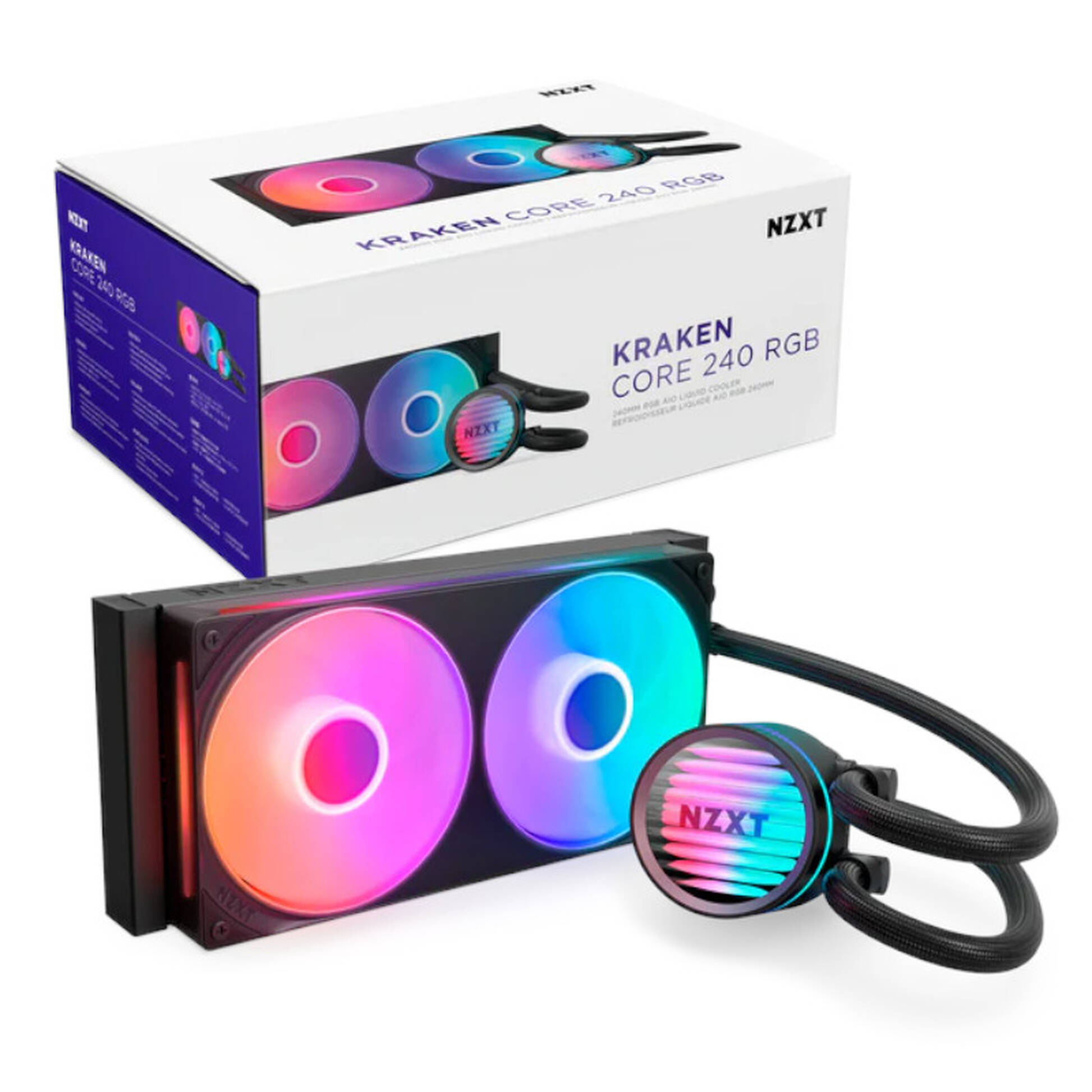 NZXT Kraken Core 240 RGB AiO Water Cooling - 240mm, black