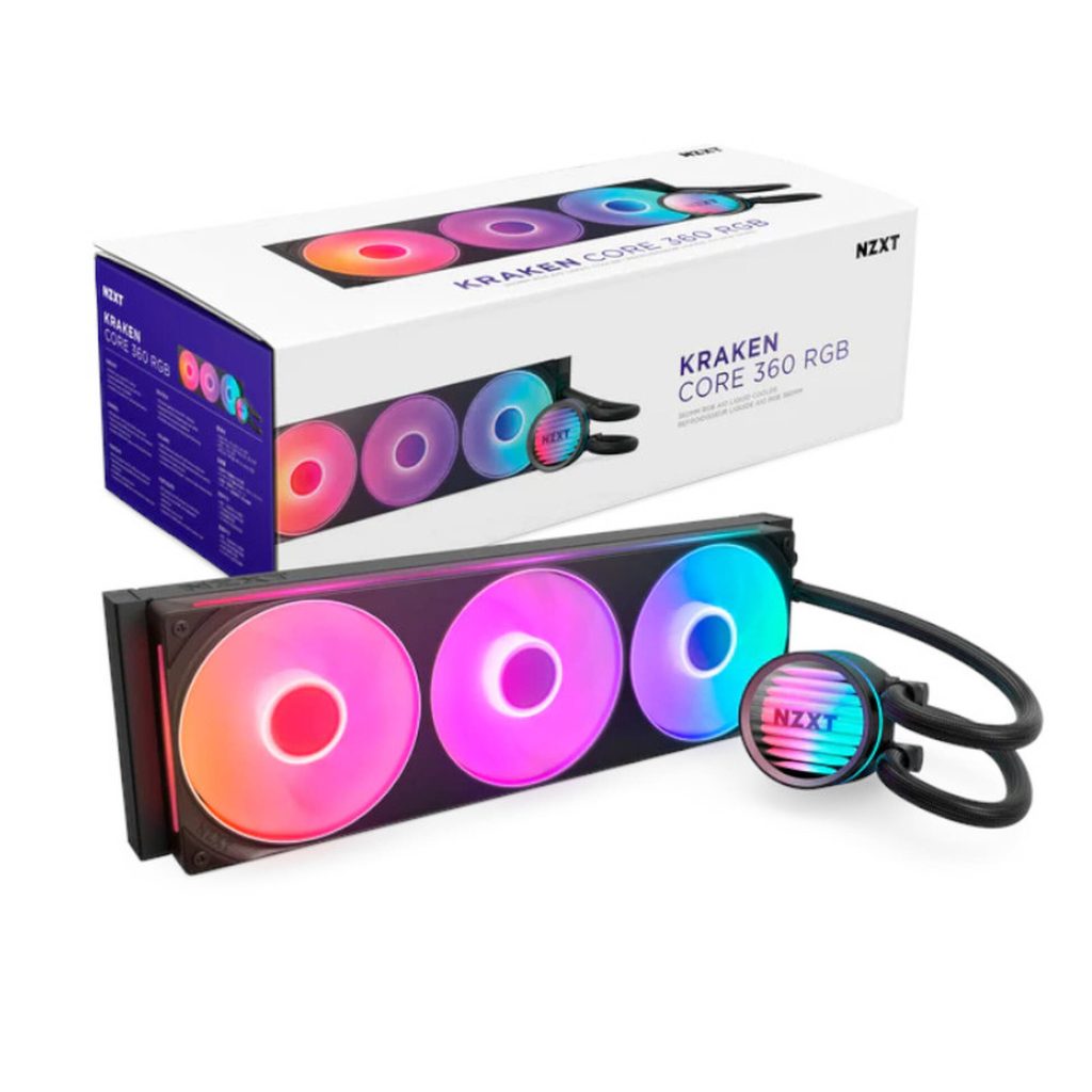 NZXT Kraken Core 360 RGB AiO Water Cooling - 360mm, black