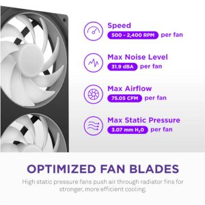 NZXT Kraken Core 360 RGB AiO Water Cooling - 360mm, black