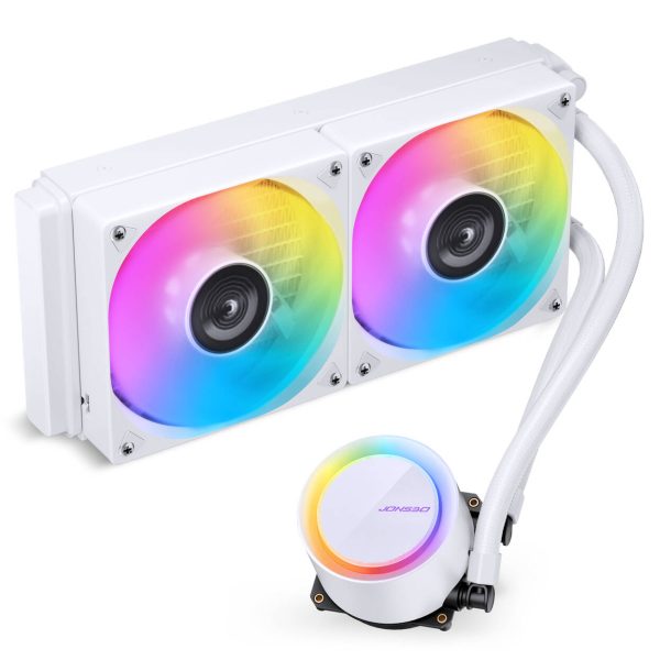 Jonsbo TG-240 AIO Cooler, ARGB – 240mm, White
