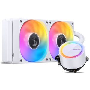 Jonsbo TG-240 AIO Cooler, ARGB - 240mm, White