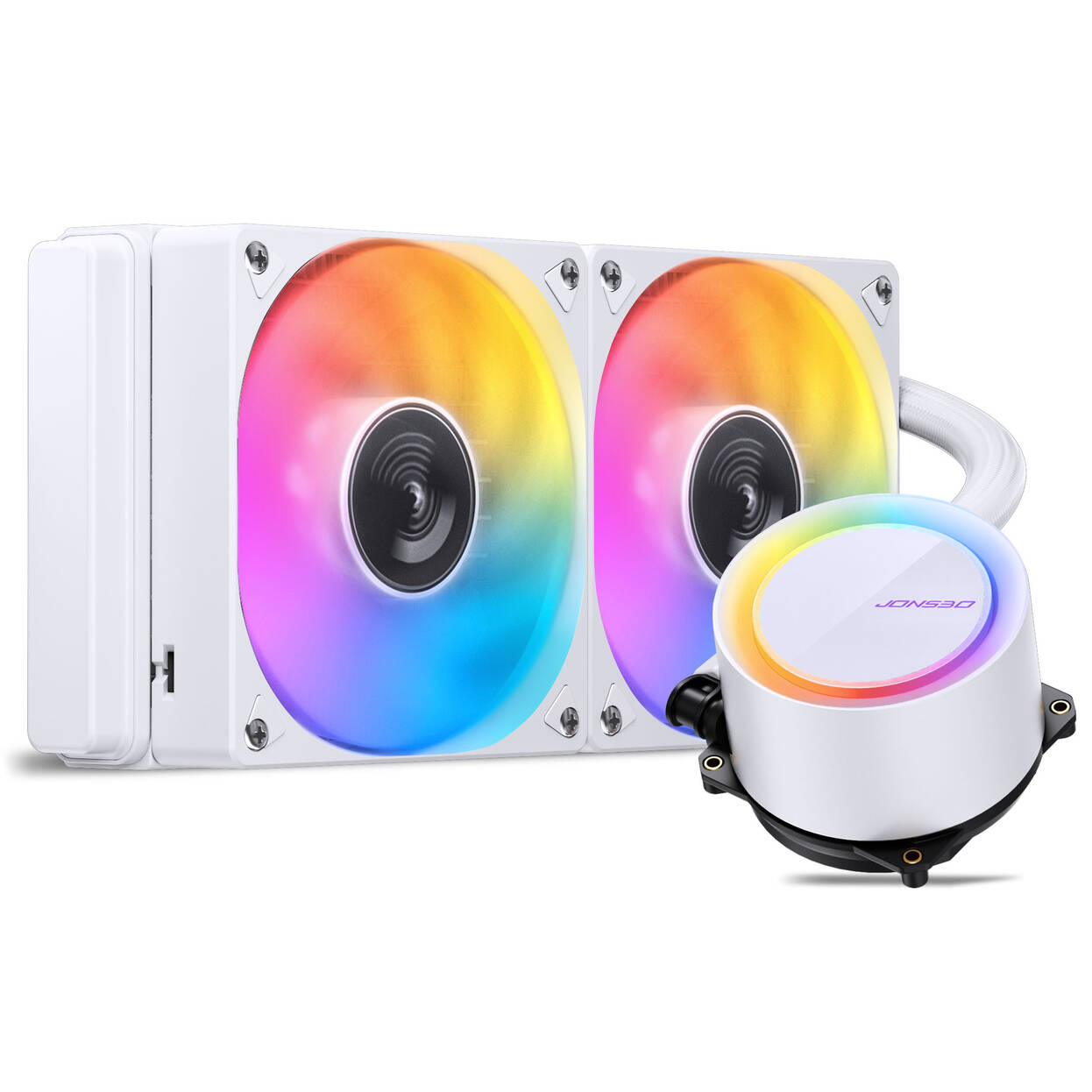 Jonsbo TG-240 AIO Cooler, ARGB - 240mm, White
