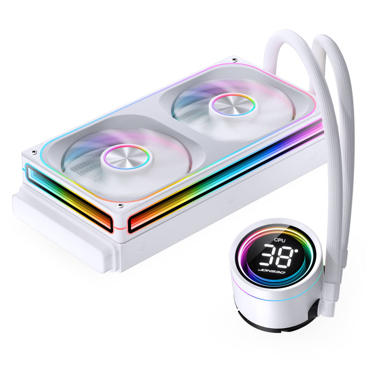 Jonsbo TH-240 AIO Cooler, ARGB - 240mm, white