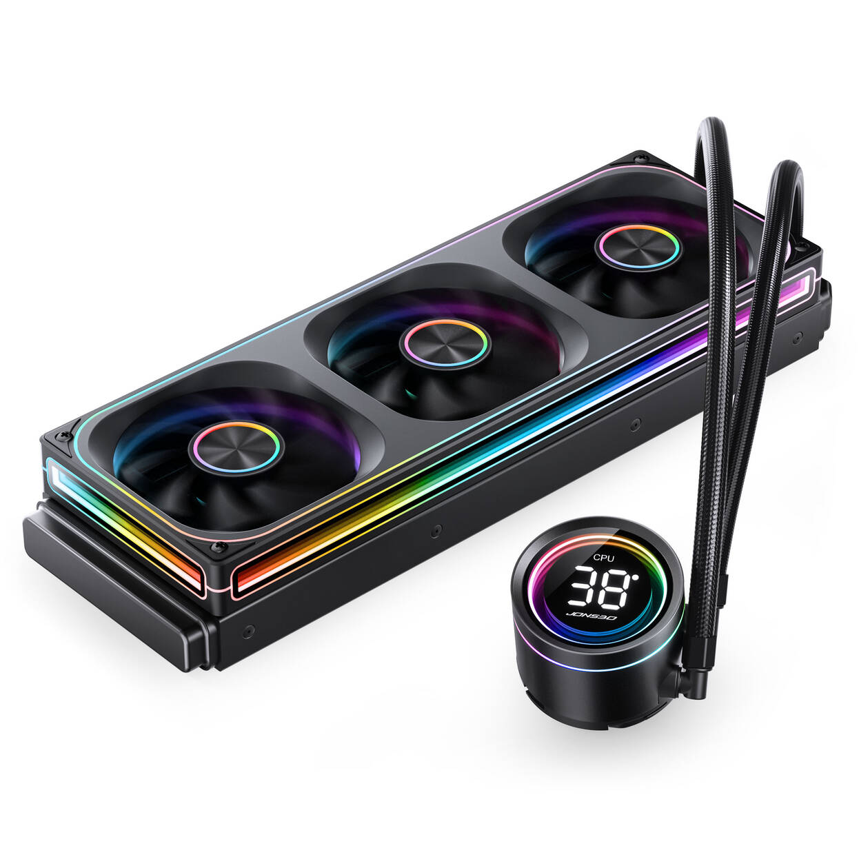 Jonsbo TH-360 AIO Cooler, ARGB - 360mm, black