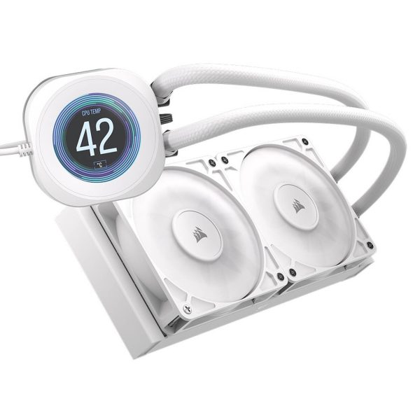 Corsair Nautilus RS 240 LCD ARGB All-in-One Water Cooling – 240 mm, white
