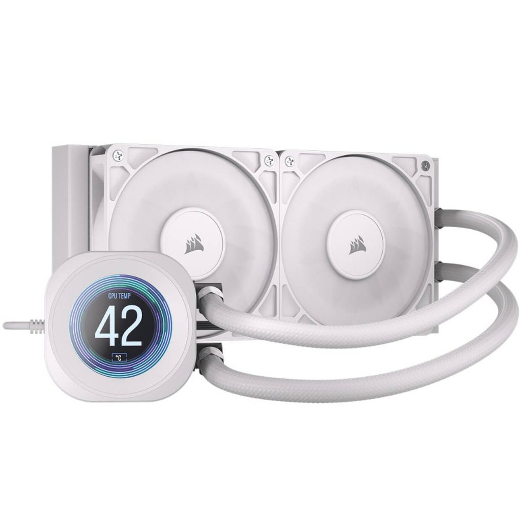 Corsair Nautilus RS 240 LCD ARGB All-in-One Water Cooling - 240 mm, white