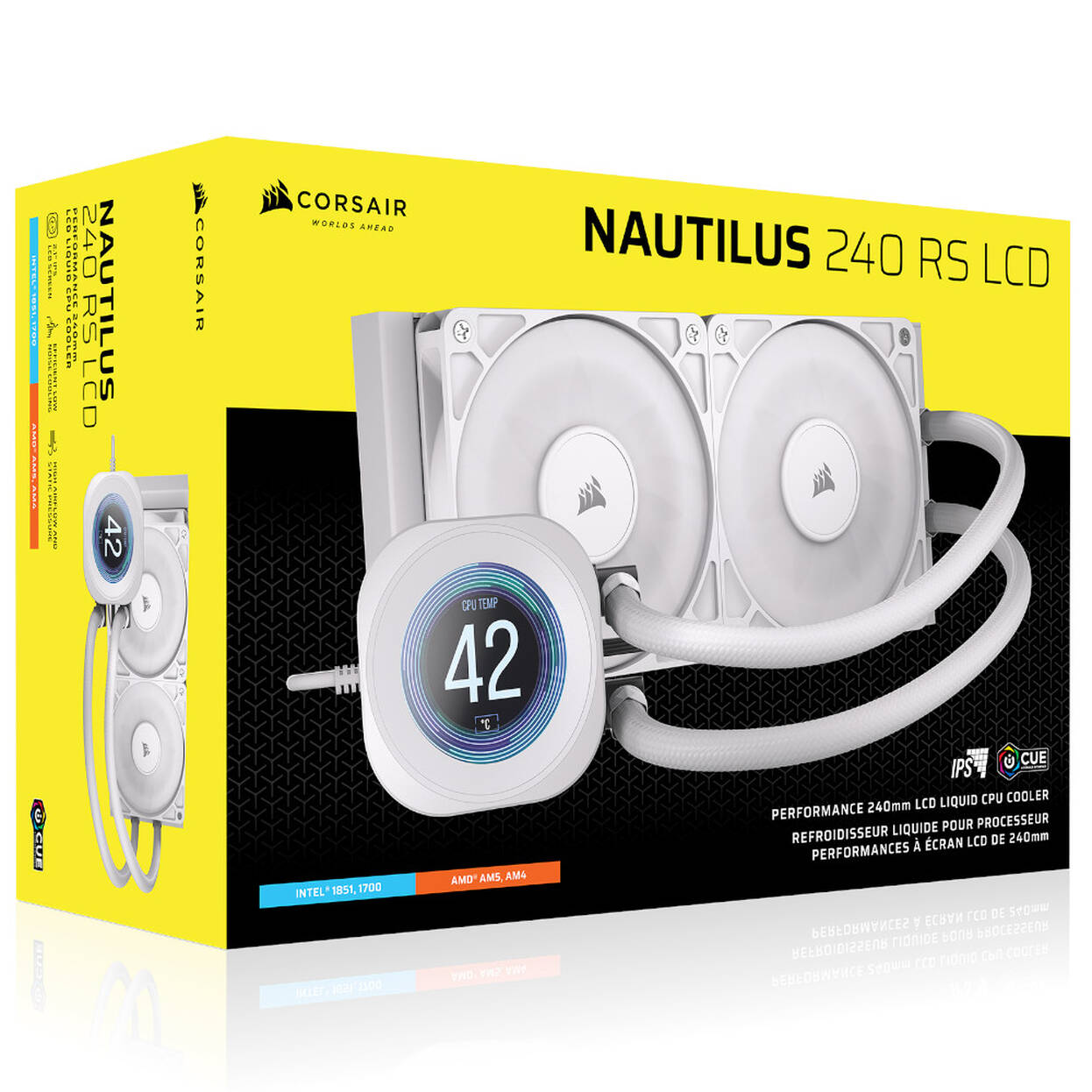 Corsair Nautilus RS 240 LCD ARGB All-in-One Water Cooling - 240 mm, white