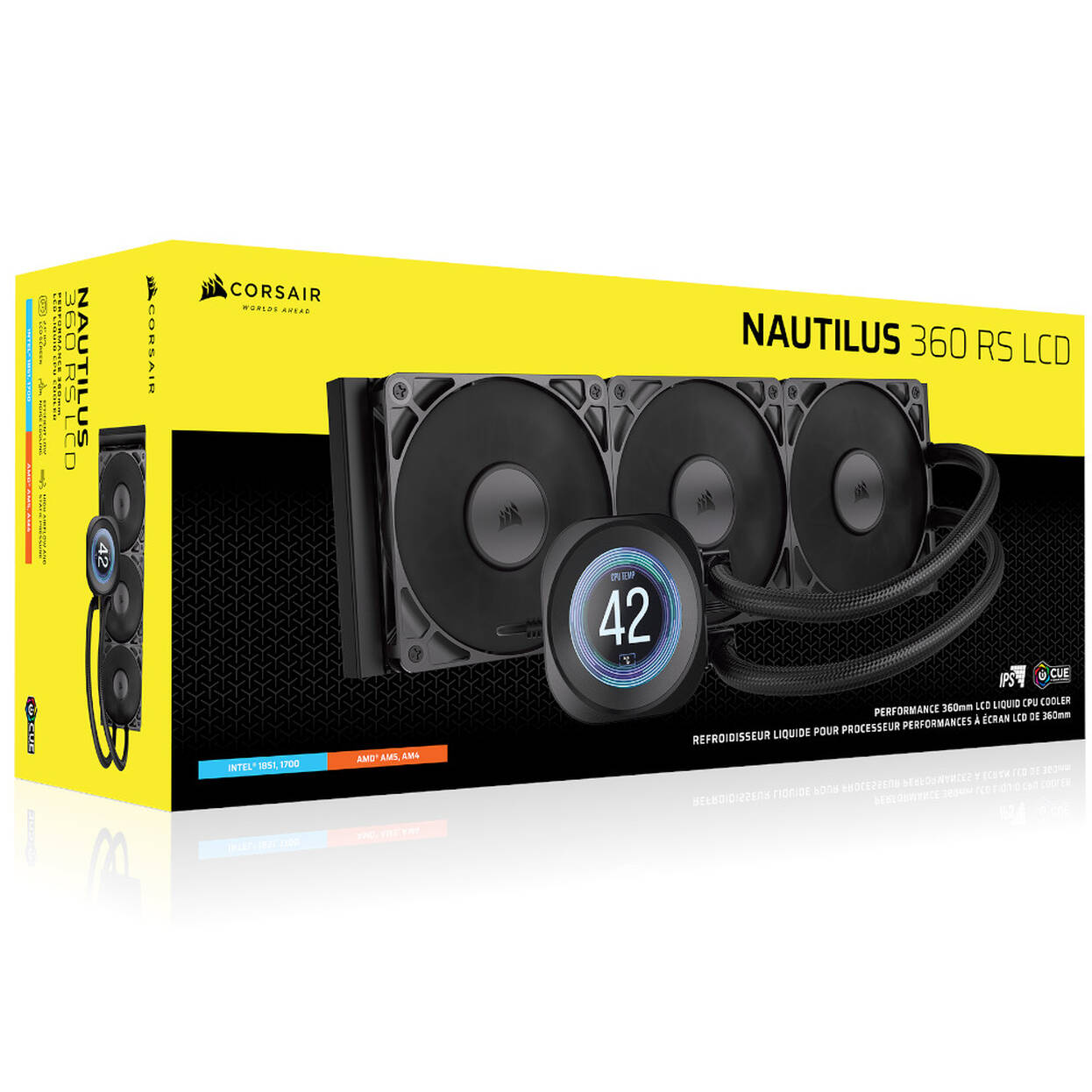 Corsair Nautilus RS 360 LCD ARGB Complete Water Cooling - 360 mm, black