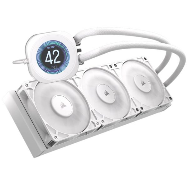 Corsair Nautilus RS 360 LCD ARGB All-in-One Water Cooling – 360 mm, white