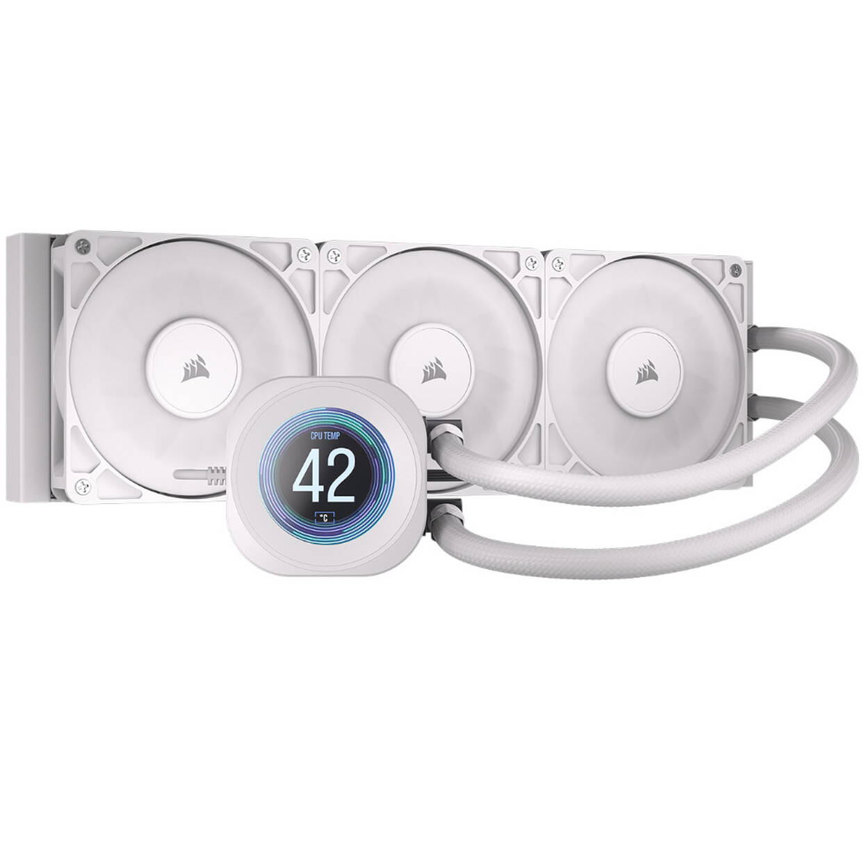 Corsair Nautilus RS 360 LCD ARGB All-in-One Water Cooling - 360 mm, white
