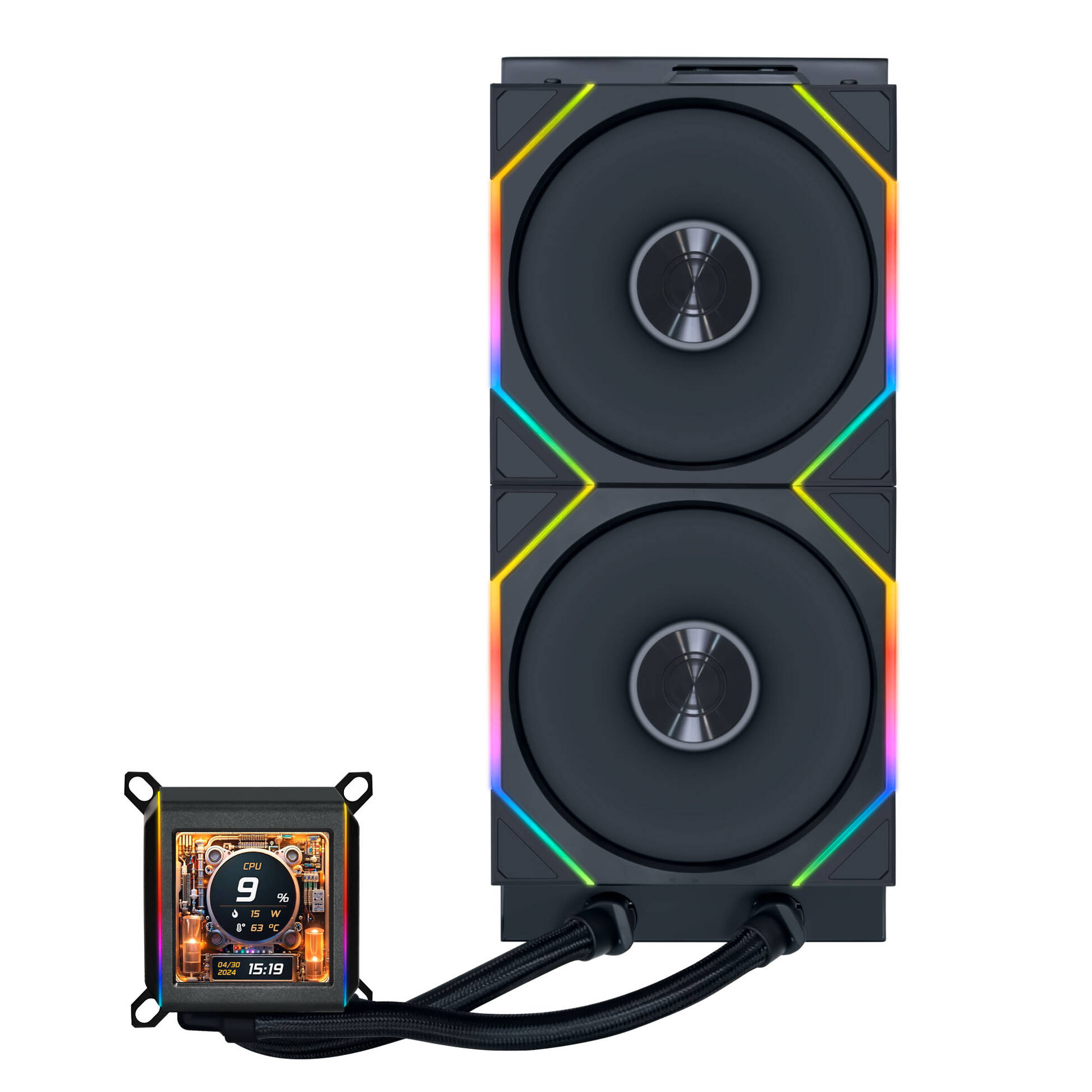 Lian Li Galahad II LCD 280 TL Wireless AIO Cooler - Black