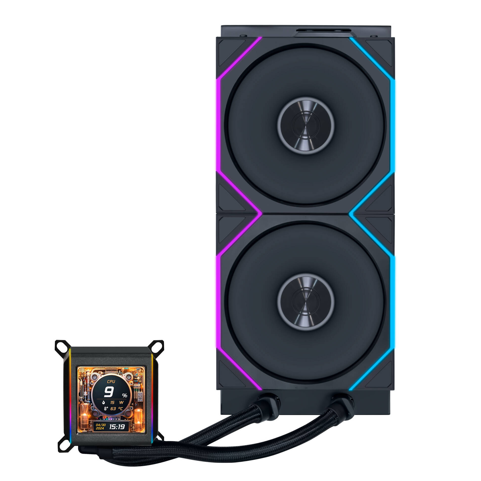 Lian Li Galahad II LCD 280 TL Wireless AIO Cooler - Black