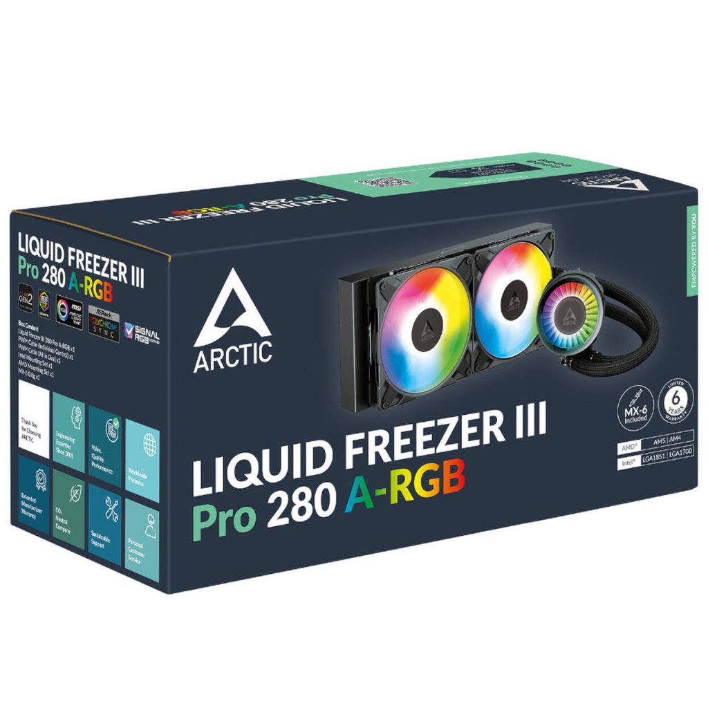 Arctic Liquid Freezer III Pro A-RGB 280 AiO Water Cooling - 280mm, black : image 5