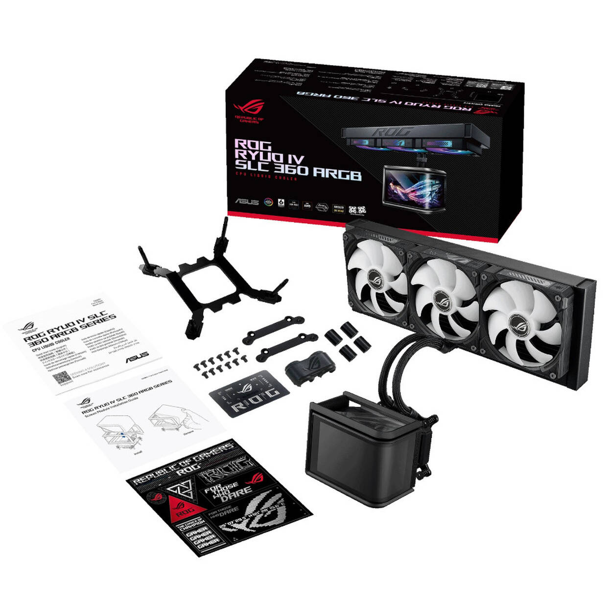 ASUS ROG Ryuo IV SLC 360 ARGB AiO Water Cooling - 360mm, black