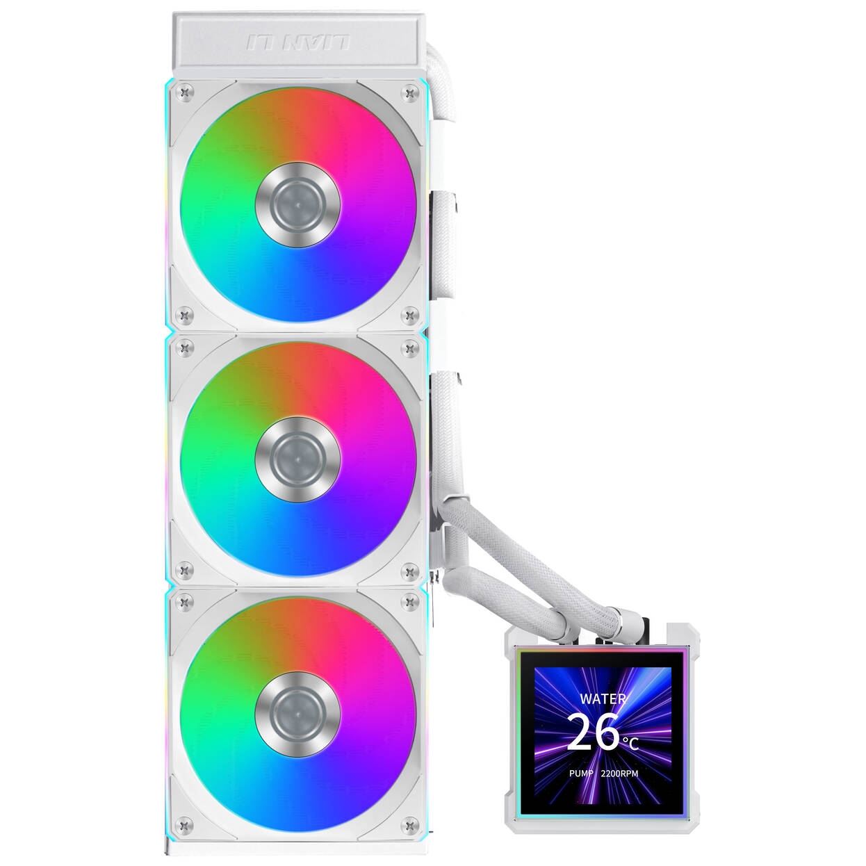 Lian Li HydroShift II LCD-S 360CL AiO Water Cooling, RGB, LCD Display - 360mm, white