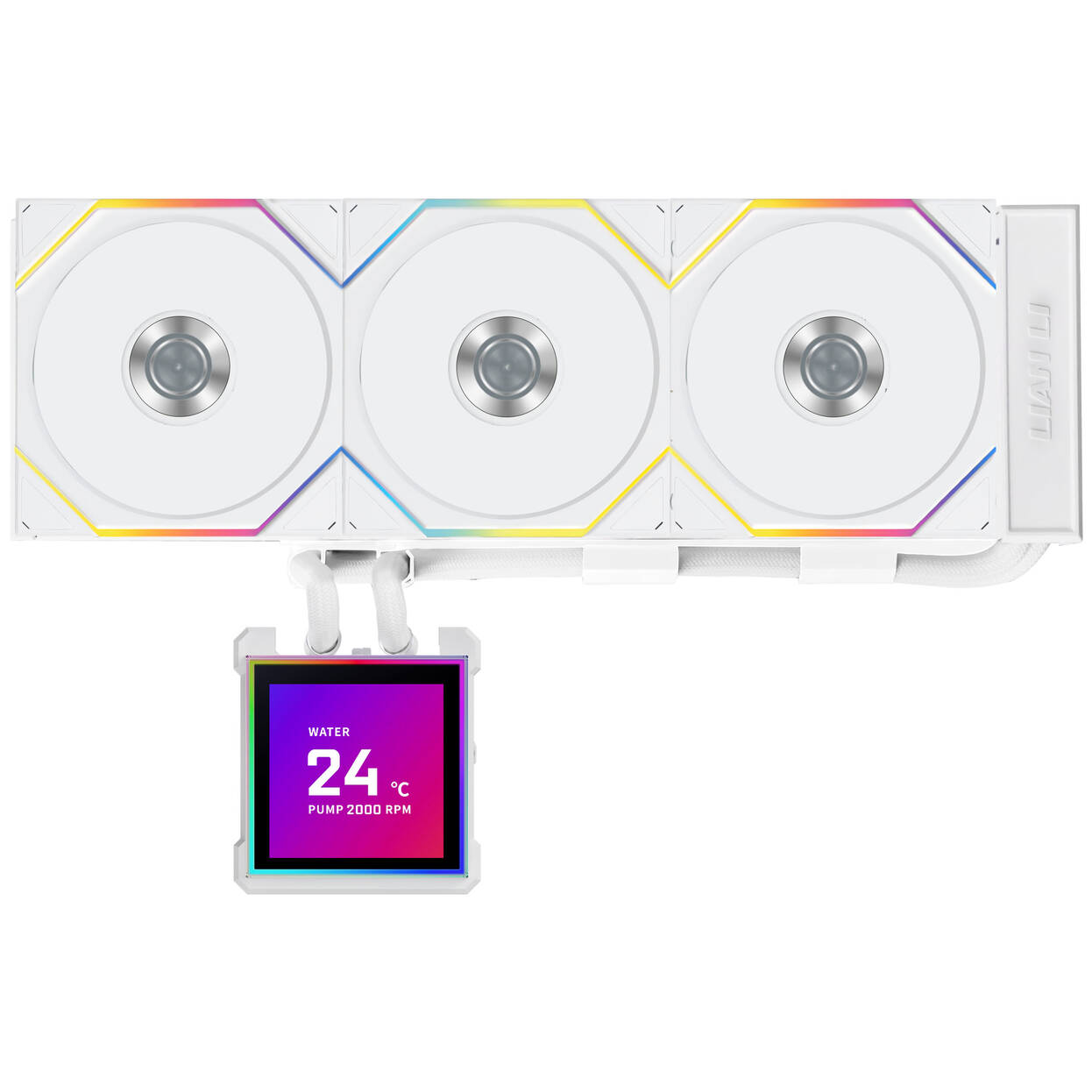 Lian Li HydroShift II LCD-S 360TL AiO Water Cooling, RGB, LCD Display - 360mm, white