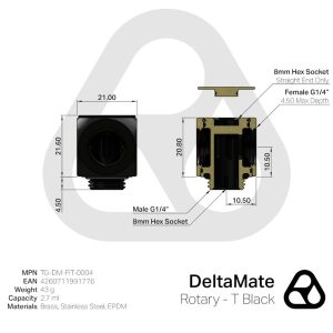 Thermal Grizzly DeltaMate Rotary - T, black : image 4