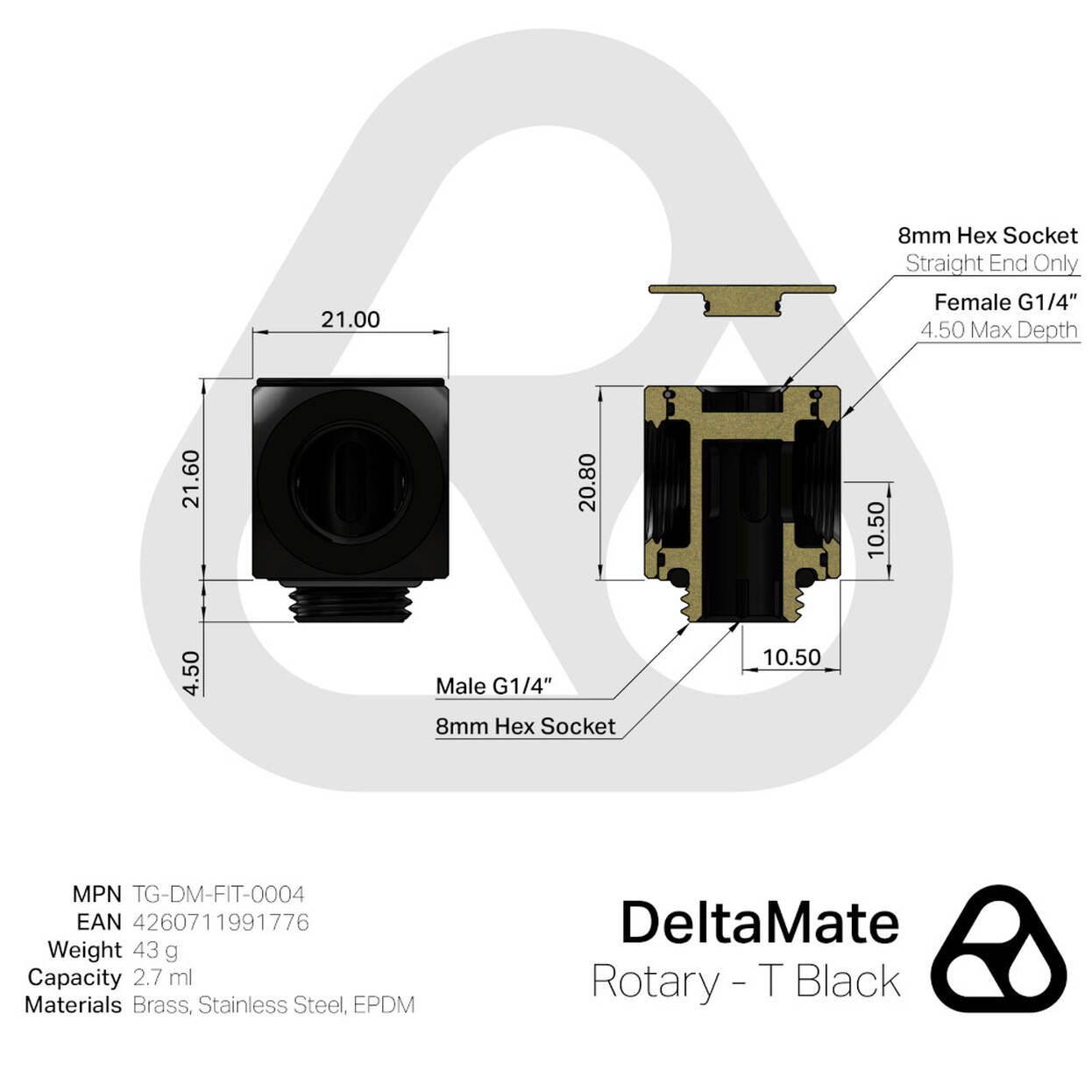 Thermal Grizzly DeltaMate Rotary - T, black : image 4