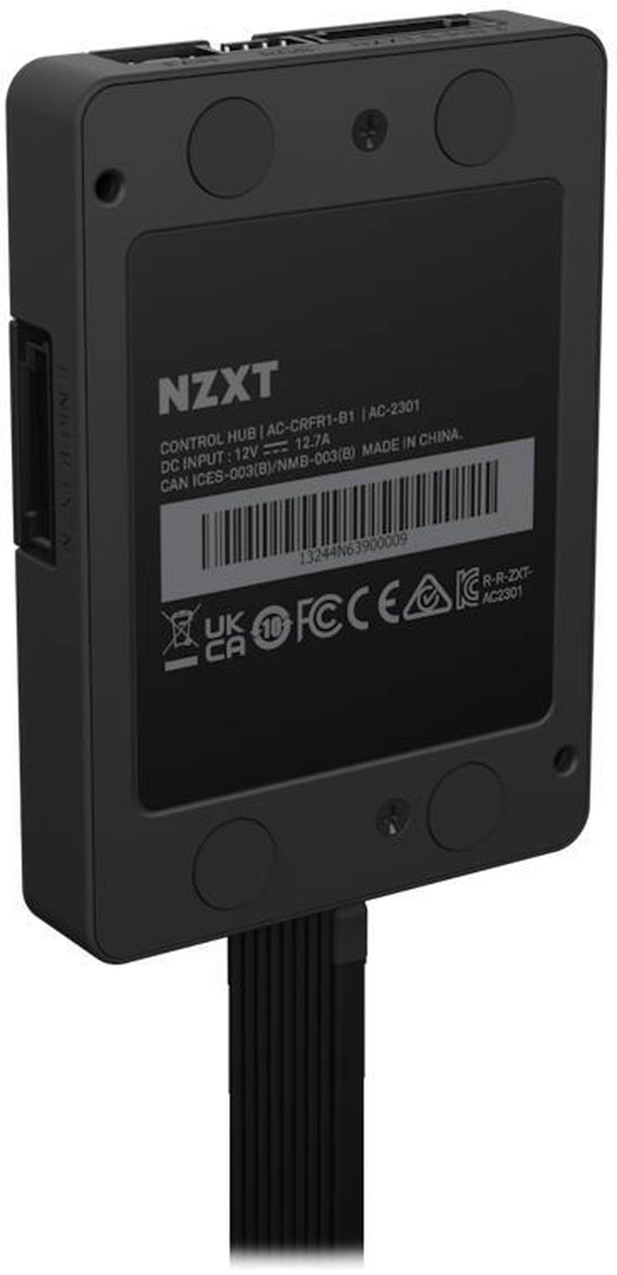 NZXT Control Hub RGB and Fan Controller, CAM-compatible - black