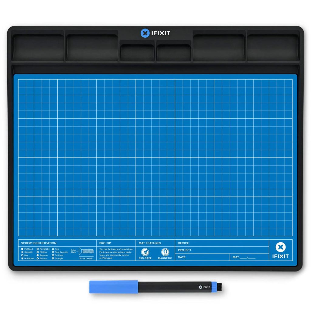 IFixit FixMat magnetic project mat, ESD-safe - blue