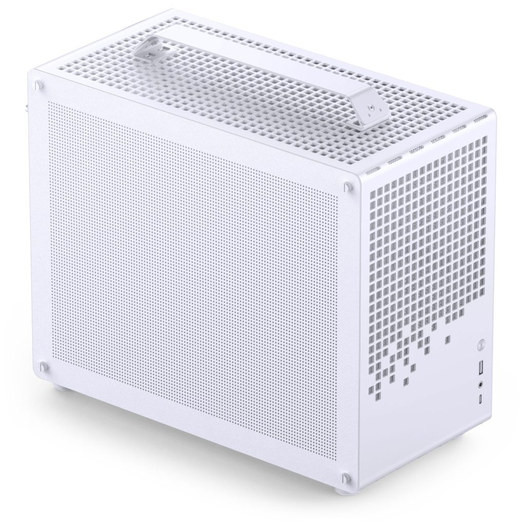 Jonsplus (Jonsbo) Z20 Mesh PC Case, Mini Tower, Micro-ATX, with Carrying Handle - White