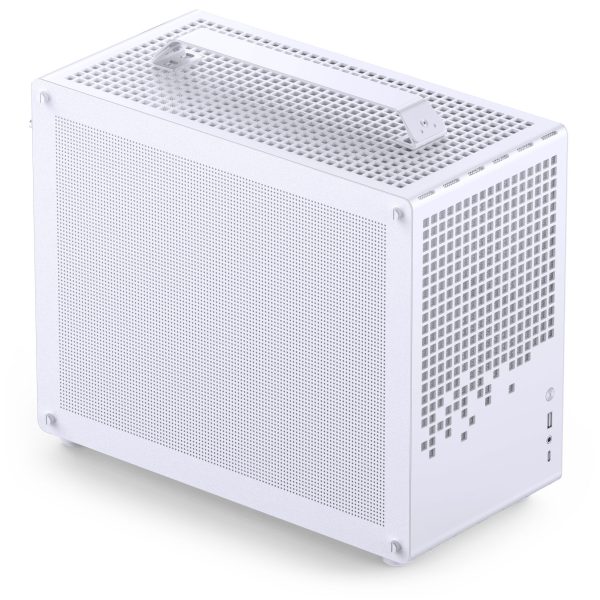 Jonsplus (Jonsbo) Z20 Mesh PC Case, Mini Tower, Micro-ATX, with Carrying Handle – White