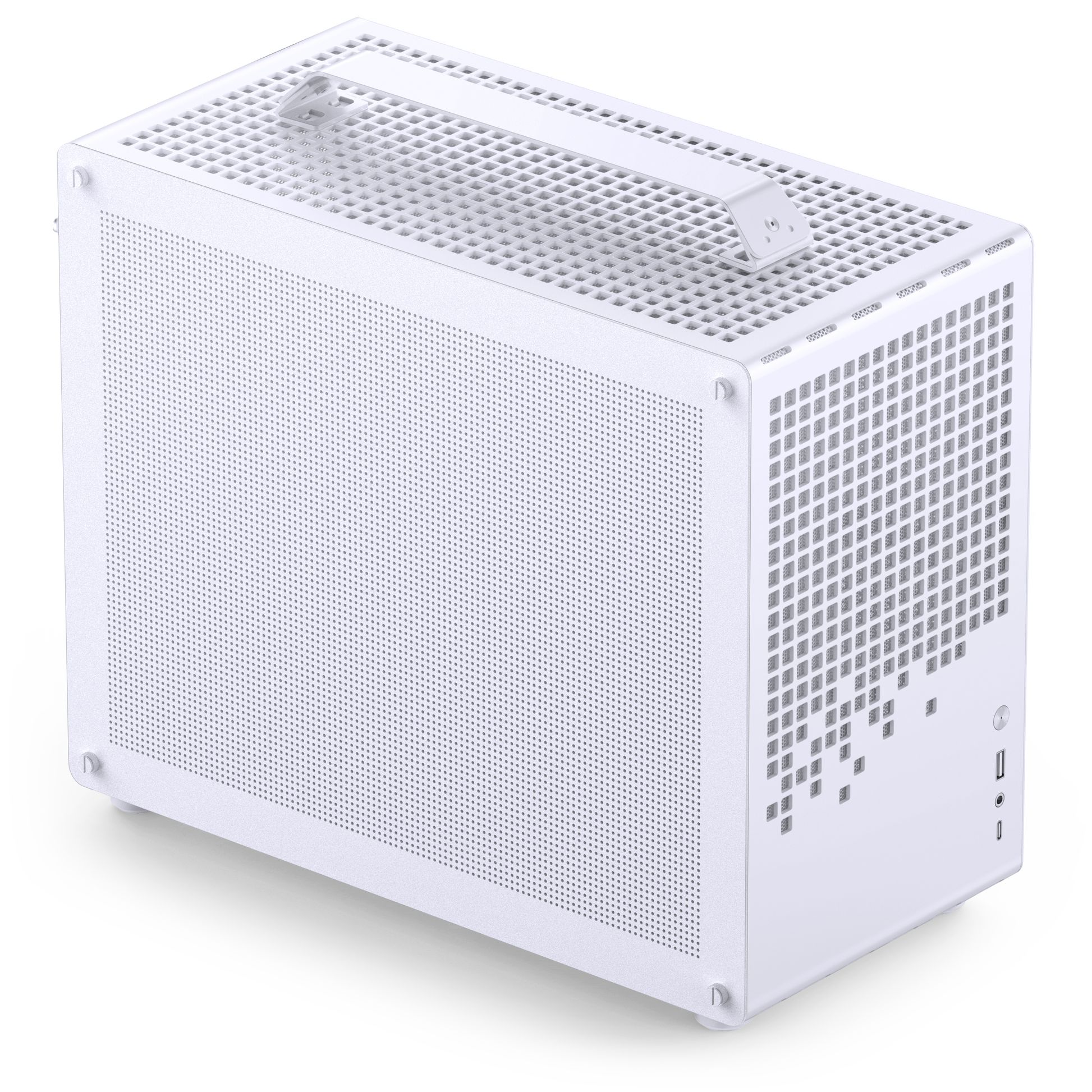 Jonsplus (Jonsbo) Z20 Mesh PC Case, Mini Tower, Micro-ATX, with Carrying Handle - White