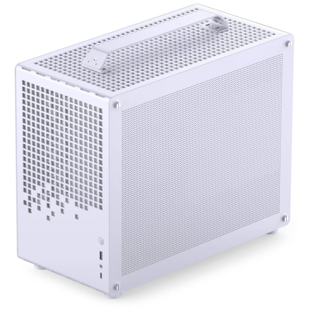 Jonsplus (Jonsbo) Z20 Mesh PC Case, Mini Tower, Micro-ATX, with Carrying Handle - White
