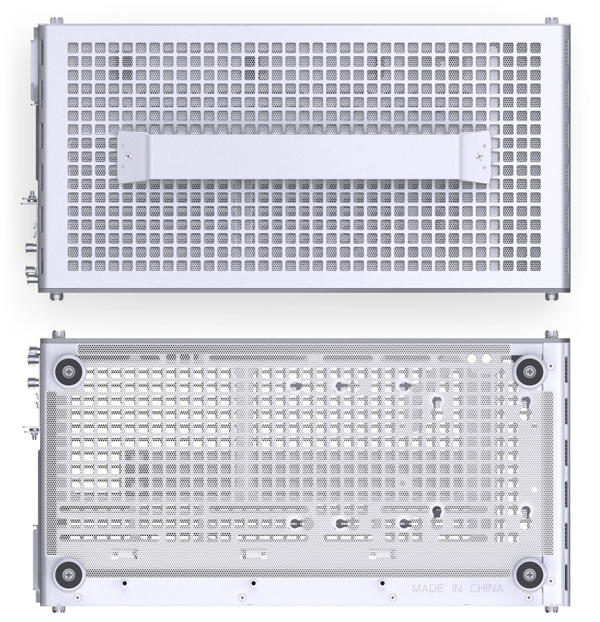 Jonsplus (Jonsbo) Z20 Mesh PC Case, Mini Tower, Micro-ATX, with Carrying Handle - White
