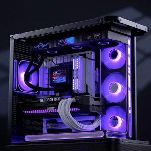 Jonsbo TF3-360SCB AIO CPU Cooler with LCD, ARGB - 360mm, Black