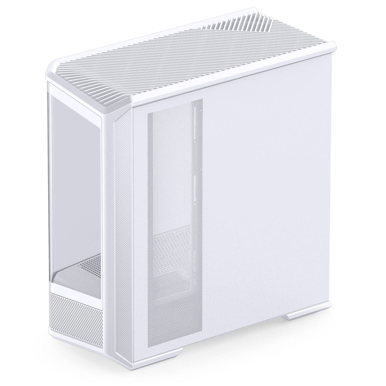 Jonsplus (Jonsbo) D400 PC Case, Midi Tower, ATX, Tempered Glass - White : image 7