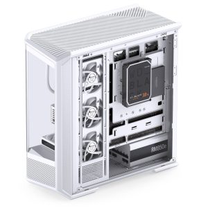 Jonsplus (Jonsbo) D400 PC Case, Midi Tower, ATX, Tempered Glass - White : image 8