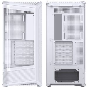 Jonsplus (Jonsbo) D400 PC Case, Midi Tower, ATX, Tempered Glass - White : image 3