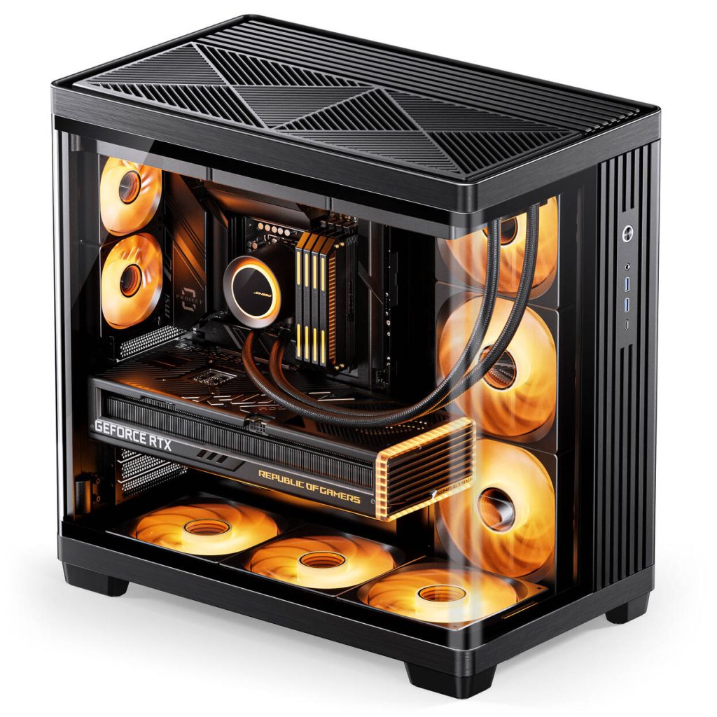 Jonsbo TK-4 Case, Mid-Tower, ATX, Tempered Glass - Black