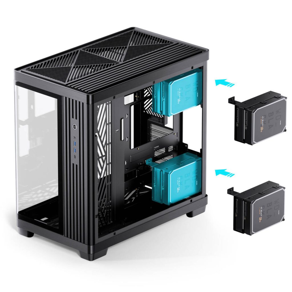 Jonsbo TK-4 Case, Mid-Tower, ATX, Tempered Glass - Black