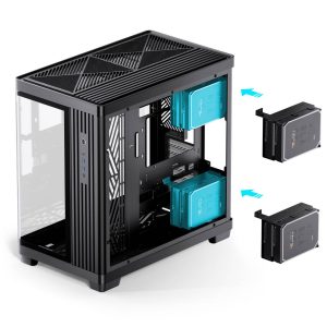 Jonsbo TK-4 Case, Mid-Tower, ATX, Tempered Glass - Black