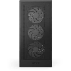 NZXT H5 Flow RGB PC Case, Mid Tower, ATX, RGB, Tempered Glass - Black