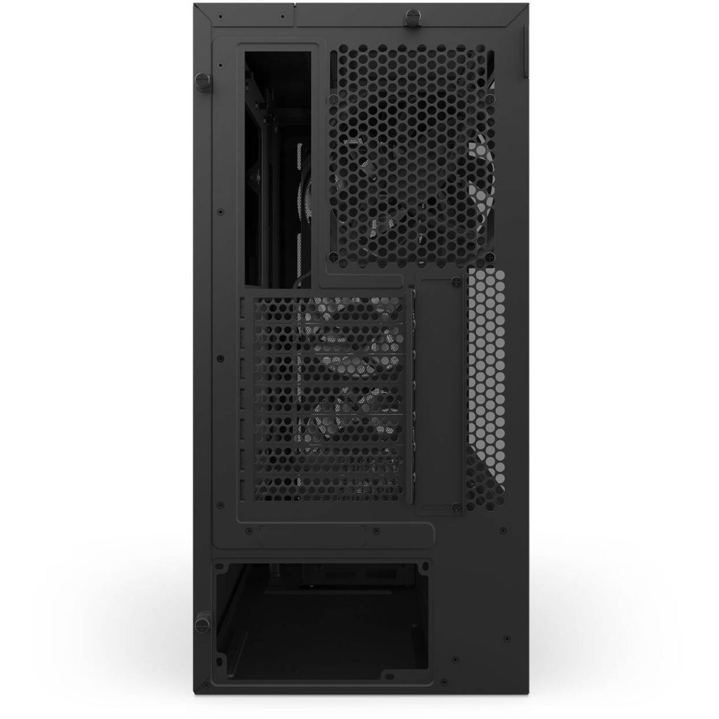 NZXT H5 Flow RGB PC Case, Mid Tower, ATX, RGB, Tempered Glass - Black