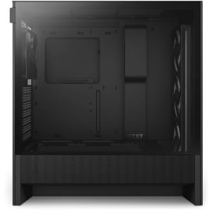 NZXT H5 Flow RGB PC Case, Mid Tower, ATX, RGB, Tempered Glass - Black