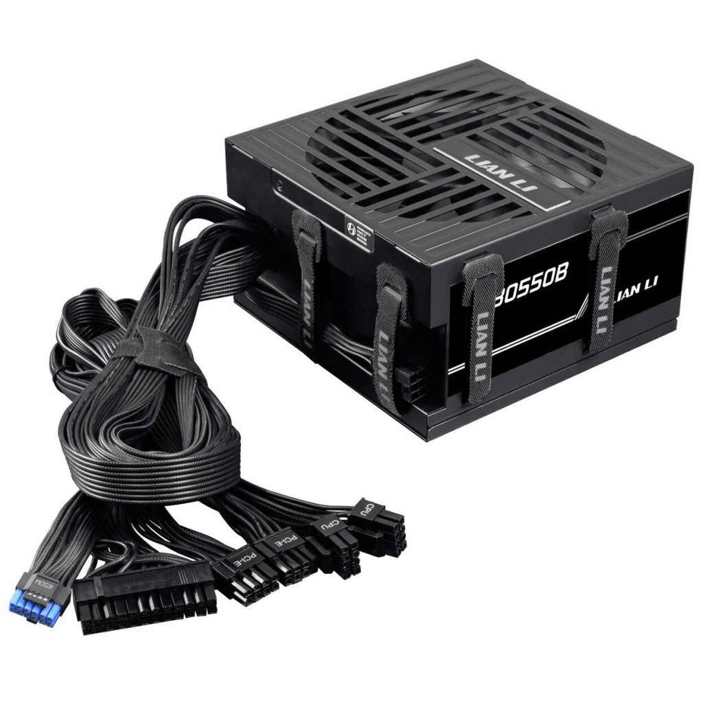 Lian Li RB Series 80 PLUS Bronze Power Supply, semi-modular, ATX 3.1 - 550 Watts, black