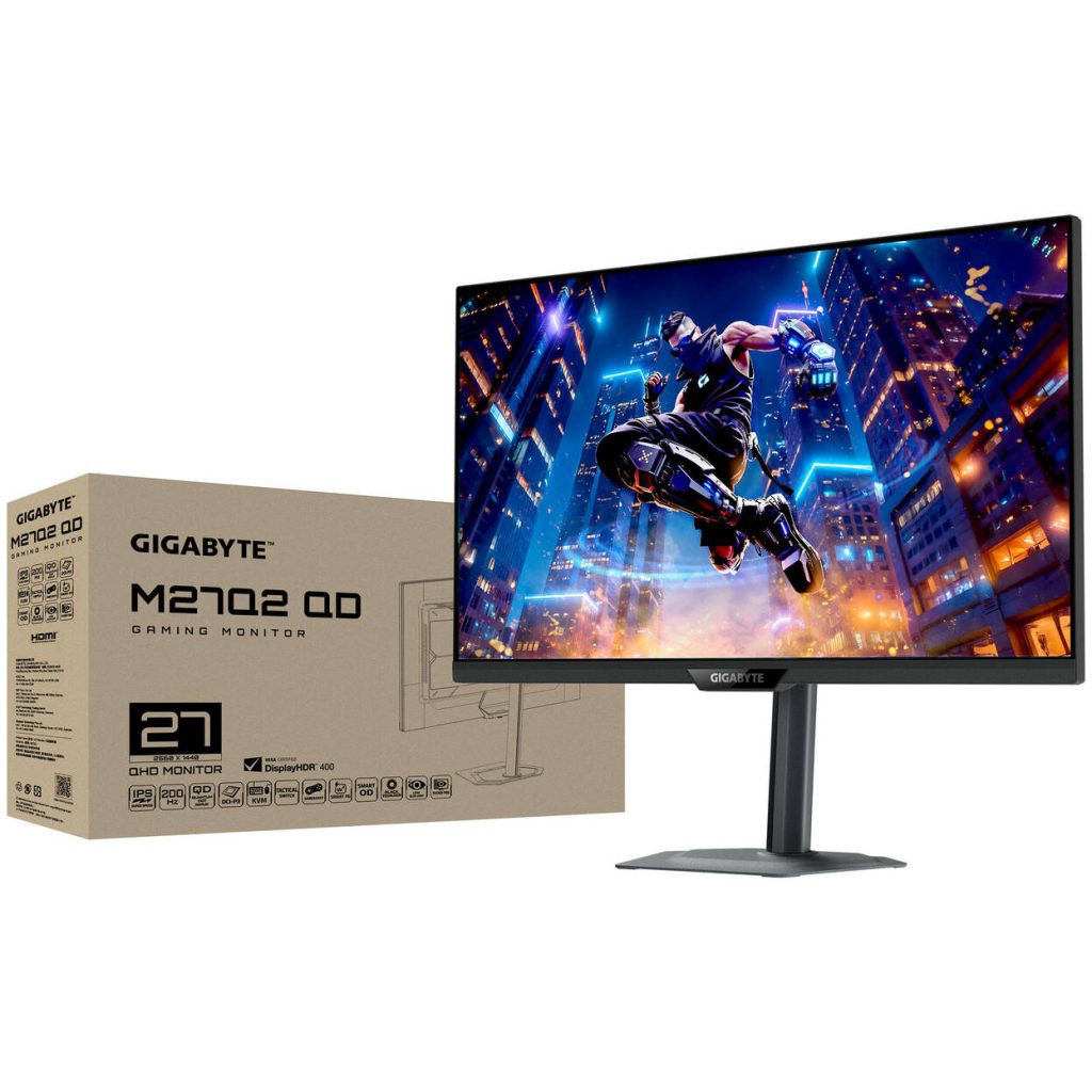 Gigabyte M27Q2 QD, 27-inch QHD Gaming Monitor, 210 Hz, SS-IPS Panel, G-Sync Compatible