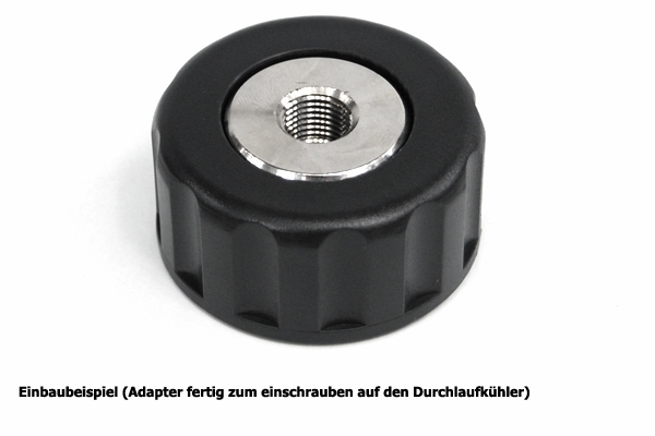 Connection adapter for Ultra Titan 2000 & 4000 chiller - to G1/4 - POM : image 4