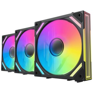Alpenfohn WingBoost 4 PWM Fan, RGB - 3-Pack, 120mm, black