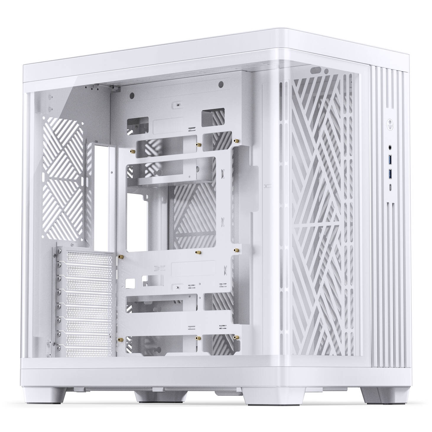 Jonsbo TK-4 Case, Mid-Tower, ATX, Tempered Glass - White
