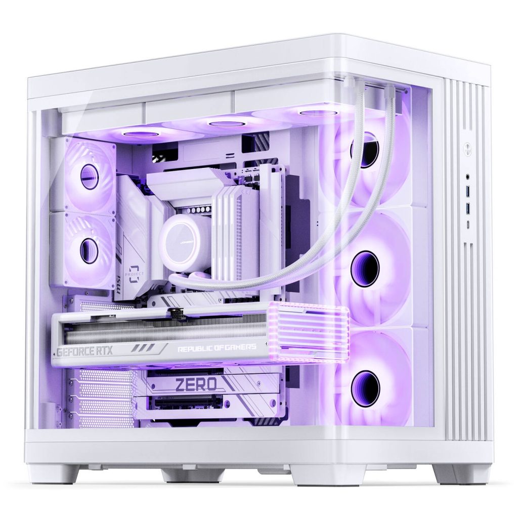 Jonsbo TK-4 Case, Mid-Tower, ATX, Tempered Glass - White