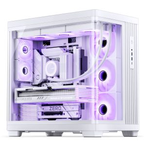 Jonsbo TK-4 Case, Mid-Tower, ATX, Tempered Glass - White