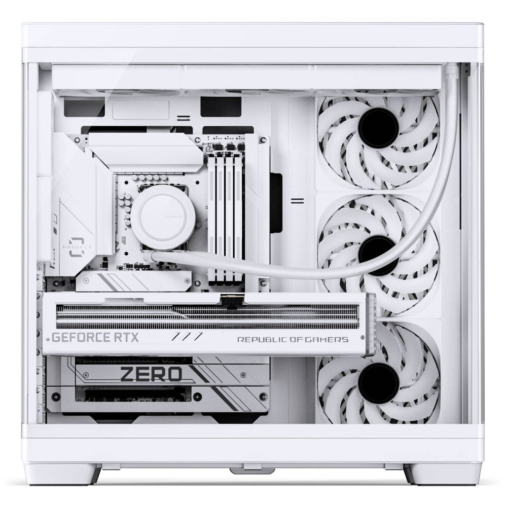 Jonsbo TK-4 Case, Mid-Tower, ATX, Tempered Glass - White